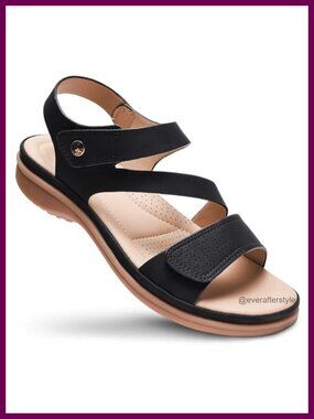 Womens Arch Support Flat Sandals Breathable